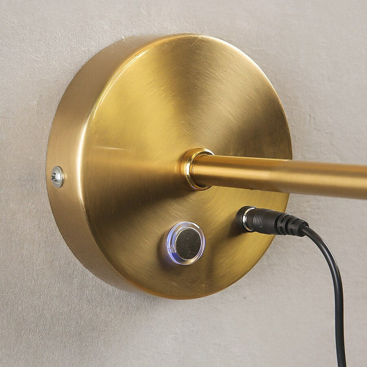 Touch Switch Gold LED Wall Lamp- Modern Gold Wall Light- Dareia