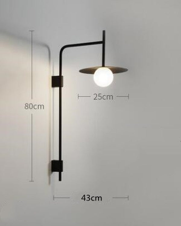 Arm Wall Lamp- Nordic Wall Light Fixture- Yiorgos
