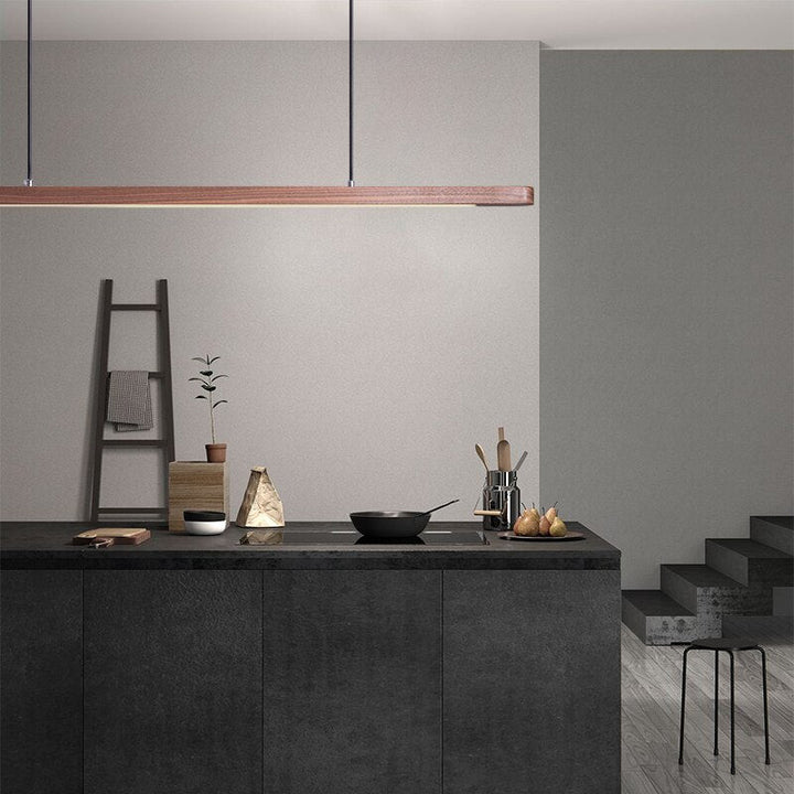 Linear Pendant Light- Kitchen Island & Dining Room Light- Kamilla - Louve Lights