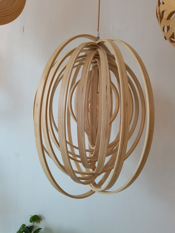 Wooden Rings Pendant Light- Modern Pendant Light- Rupa