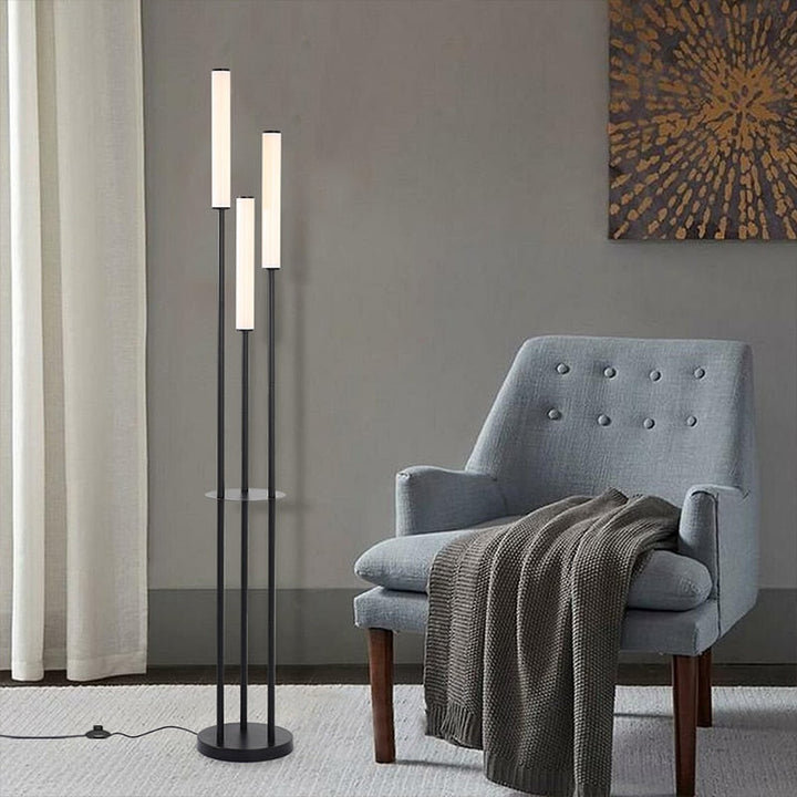 Designer 3-Head Floor Lamp- Modern Minimalist Standing Lamp- Agni