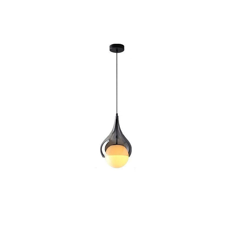 Lustre Glass Pendant Light- Modern Hanging Light- Selini - Louve Lights