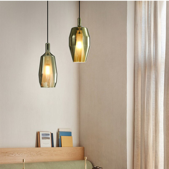 Modern Colored Glass Pendant Lights- Heike - Louve Lights