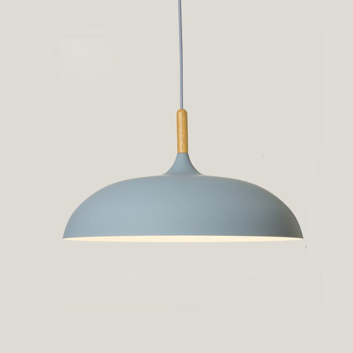 Modern Minimalist Wood & Aluminum Pendant Light - Anita - Louve Lights