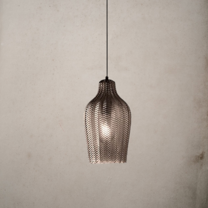 Modern Nordic Glass Hanging Pendant Light - Kaja - Louve Lights