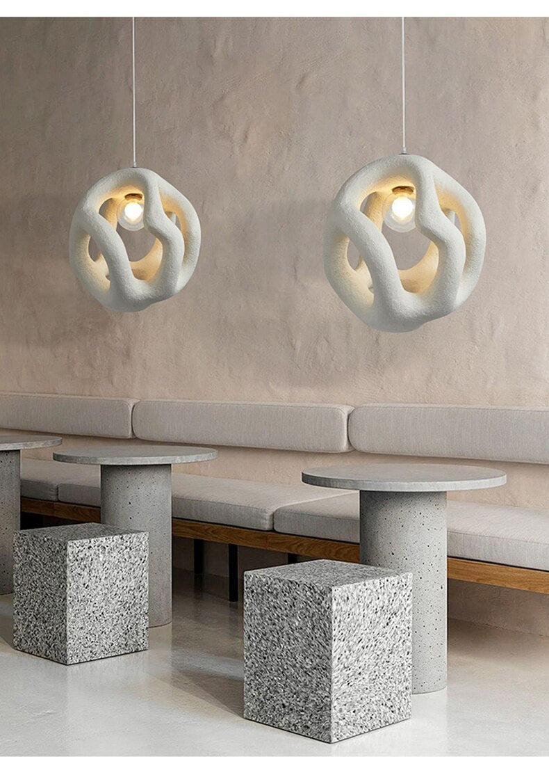 Modern Contemporary Wabi Sabi Pendant Light- Dining Pendant Light- Allyn - Louve Lights