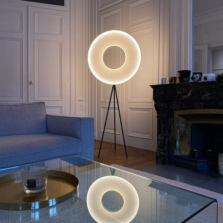 Ring Art LED Standing Lamp- Modern Minimalist LED Floor Lamp- Takis