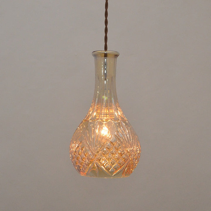 Vintage Cut Glass Pendant Lights- Sindri - Louve Lights