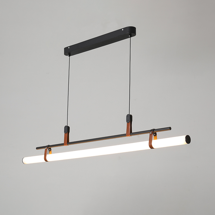 Minimalist Linear Pendant Light- Modern Kitchen & Dining Hanging Light- Alex - Louve Lights