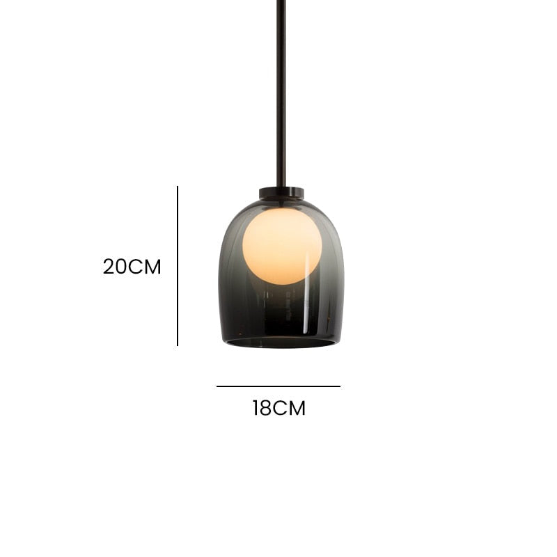 Modern Art Décor Glass Pendant Light- Rachana - Louve Lights