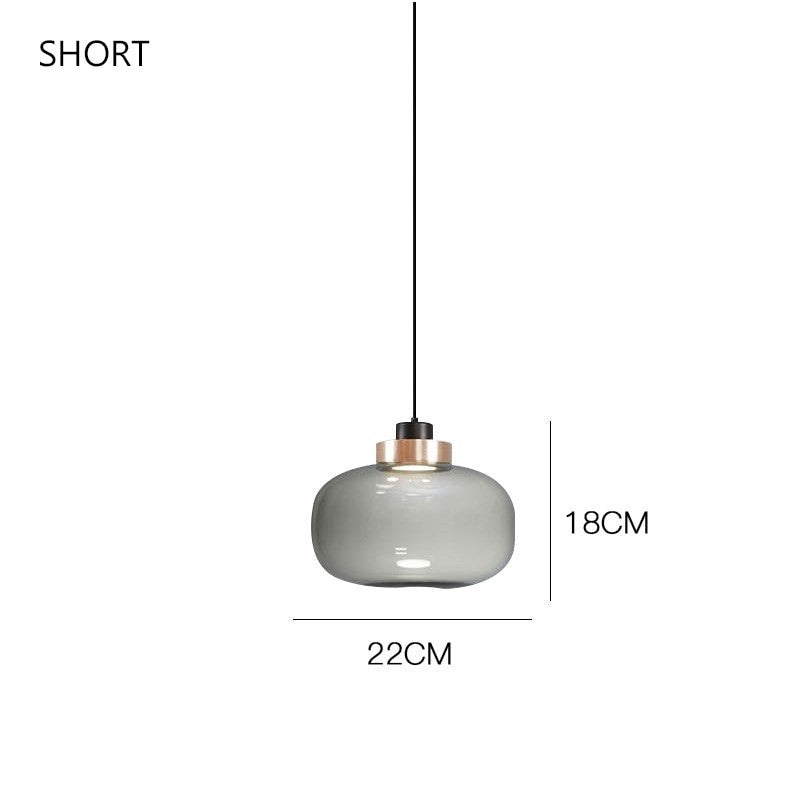 Modern Glass Pendant Light- Modern Hanging Pendant Light- Costas - Louve Lights