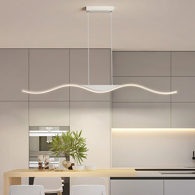 Art Line Linear Pendant Light- Modern Kitchen Island Light- Kiki