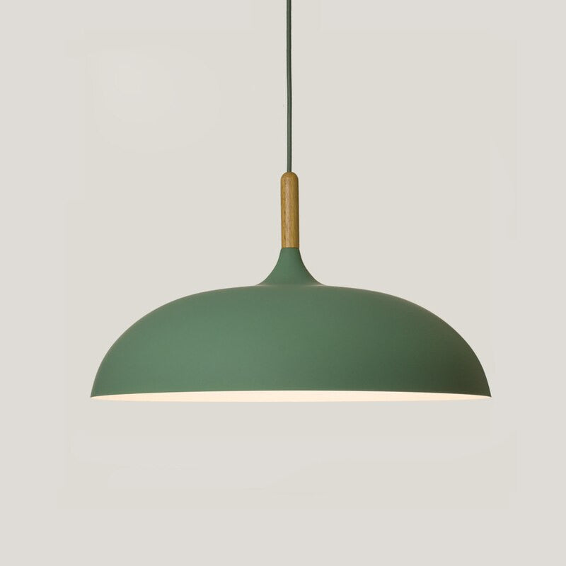 Modern Minimalist Wood & Aluminum Pendant Light - Anita - Louve Lights