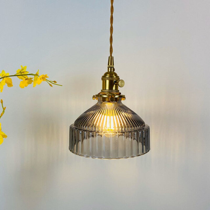 Vintage Glass Pendant Light - Kitchen Island Pendant Light - Frey - Louve Lights