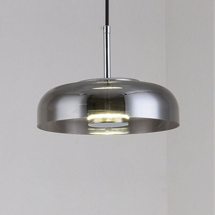 Luminaire Glass Dome Pendant Light- Modern Glass Hanging Lamp- Dorete - Louve Lights