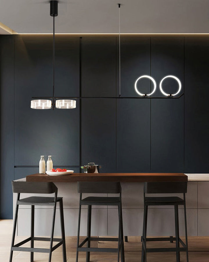 Modern Strip Lights - Hanging Linear Kitchen & Dining Light Fixture - Roffe