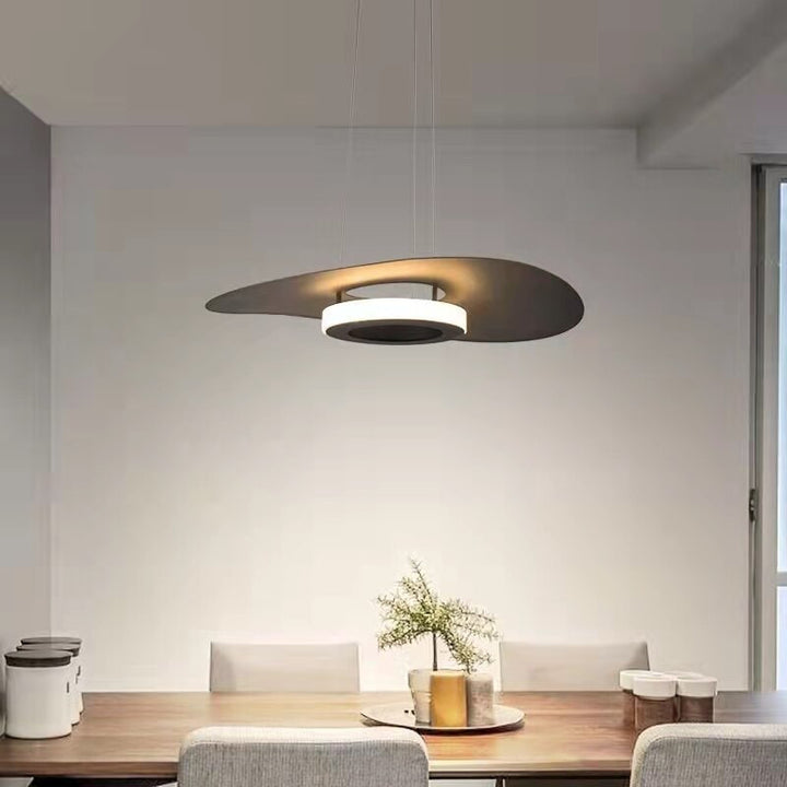 Contemporary Halo Shaded Hanging Pendant Light- Michi - Louve Lights