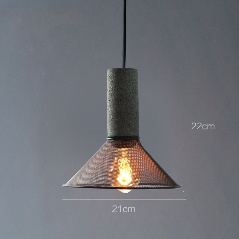 Modern Industrial Metal Hanging Pendant Light - Vera - Louve Lights