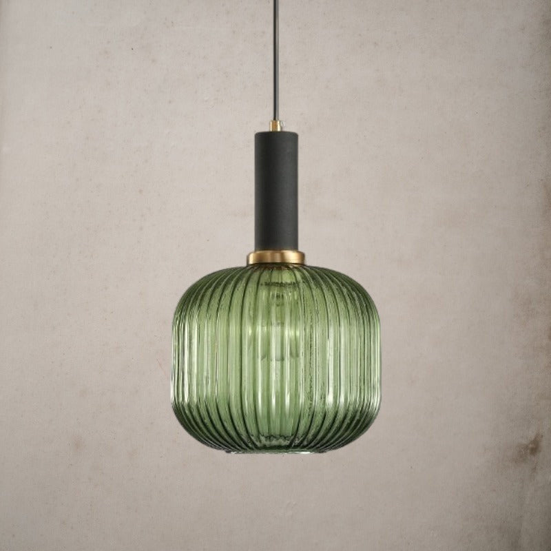 European Vintage Glass Pendant Light- Kitchen Island Light Fixture- Hild - Louve Lights