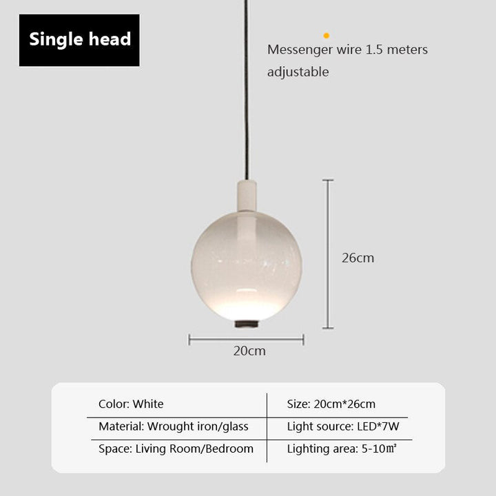 Ombre Glass Pendant Light- Modern Hanging Pendant Light- Sofia