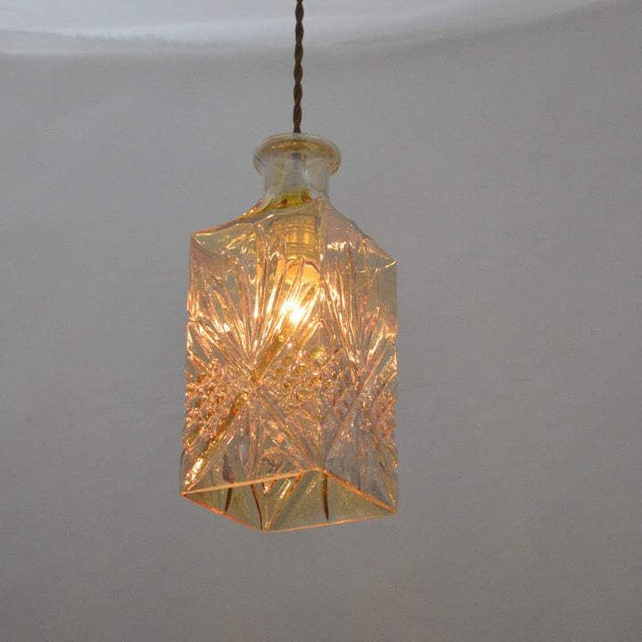 Vintage Cut Glass Pendant Lights- Sindri - Louve Lights