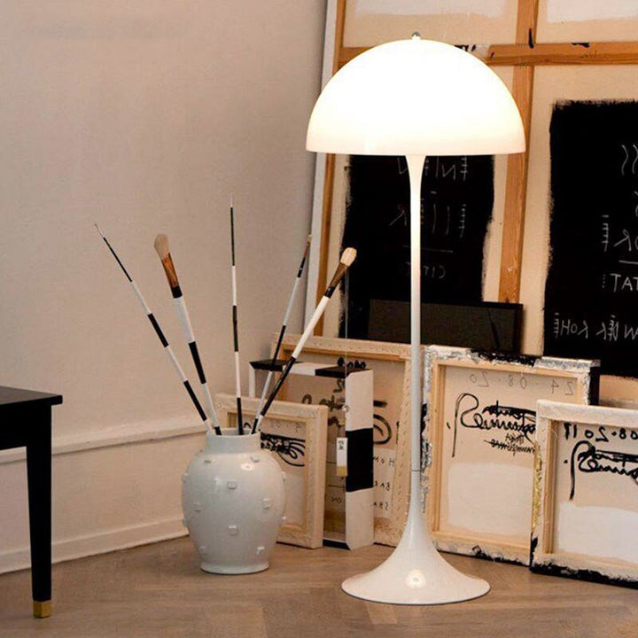 White Mushroom Floor Lamp- Modern Acrylic Floor Lamp- Nanna