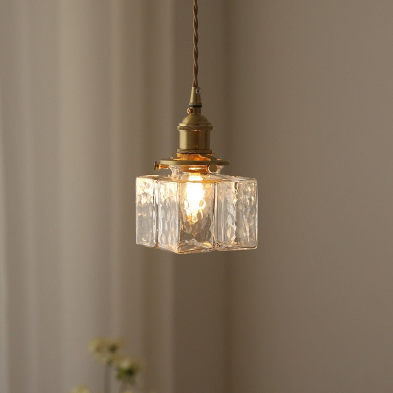 Vintage Glass Pendant Light - Modern Farmhouse Pendant Lighting - Scout