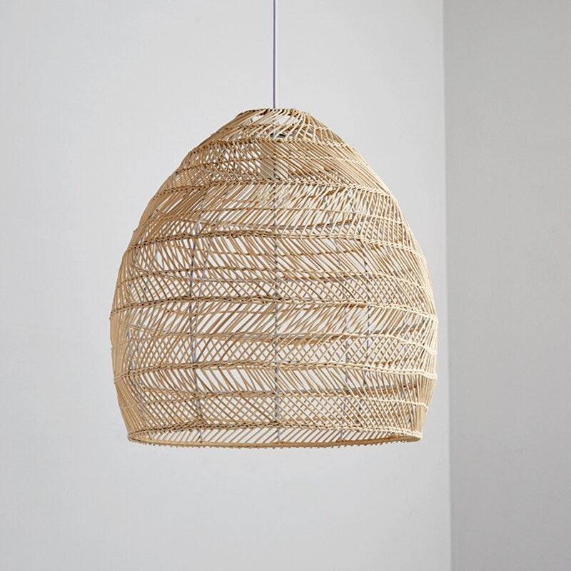 Handmade Rattan Basket Pendant Light- Nakato - Louve Lights