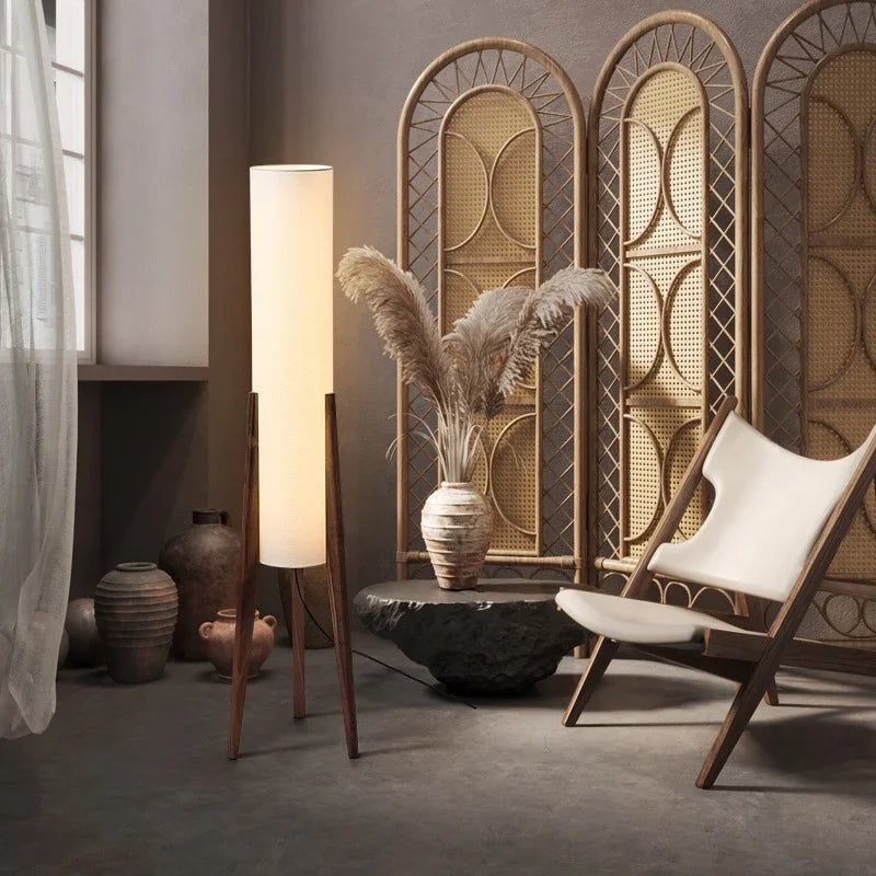 Silas | Solid Wood Floor Lamp
