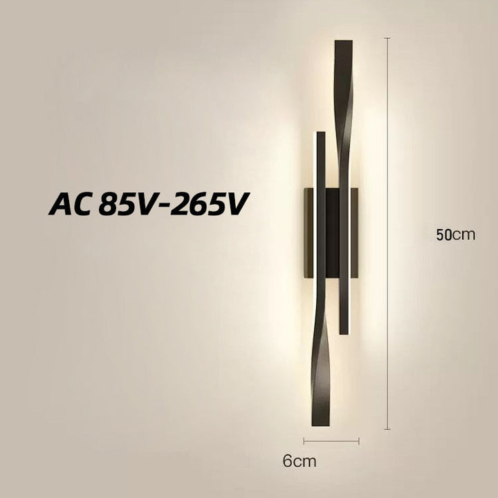 Double Paddle LED Wall Light- Modern Creative LED Wall Lamp- Silas
