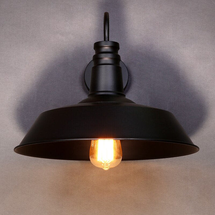 Black Vintage Wall Lamp- American Vintage Wall Light- Asterios