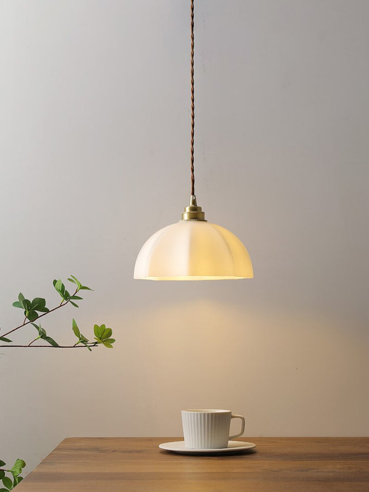 Milk Glass Shade Pendant Light- Dining Room Lighting- Ekene - Louve Lights