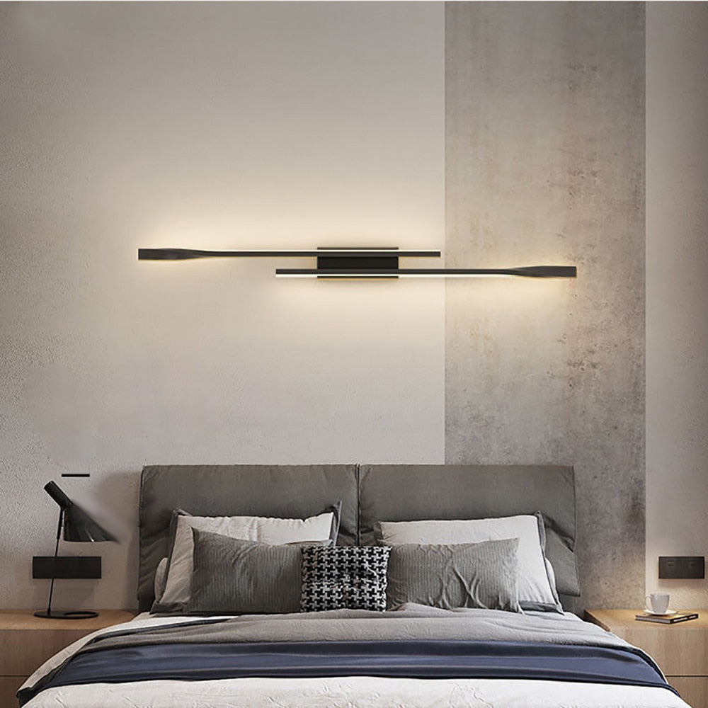 Double Paddle LED Wall Light- Modern Creative LED Wall Lamp- Silas