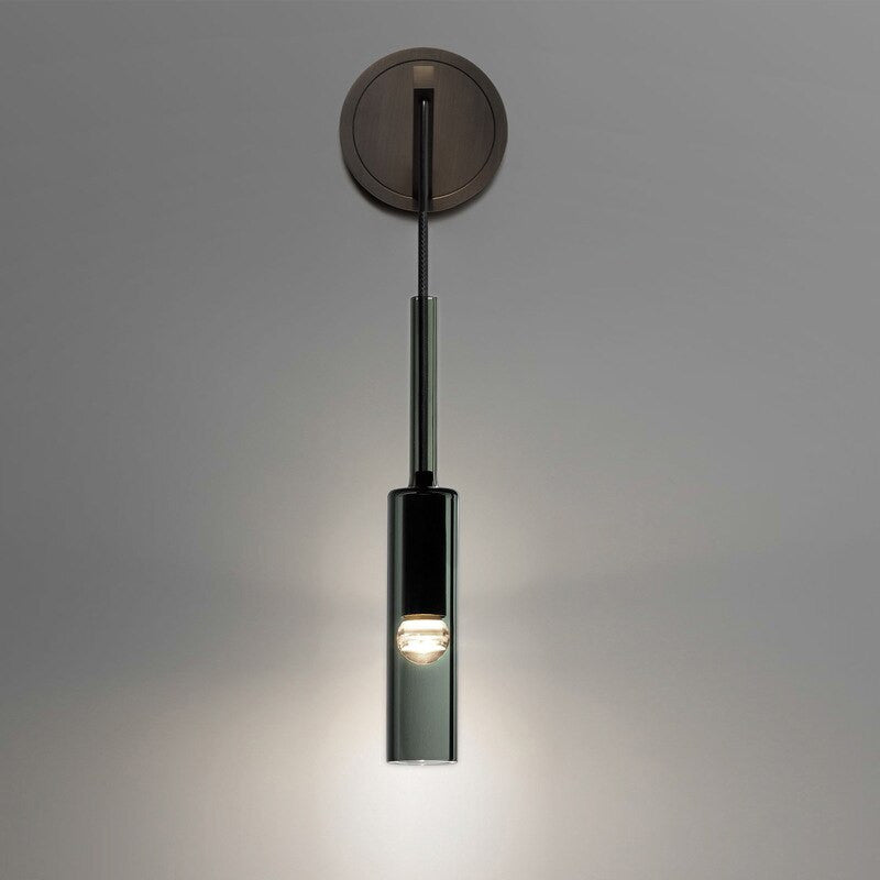 Smoky Glass Wall Lamp- Modern Wall Light- Magda