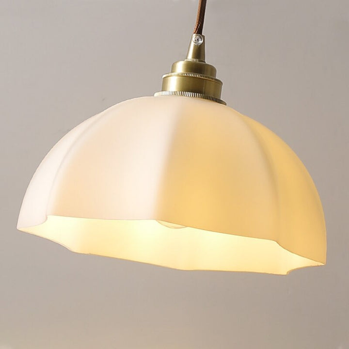 Milk Glass Shade Pendant Light- Dining Room Lighting- Ekene - Louve Lights