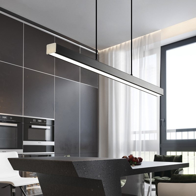 Modern Linear Pendant Light Bar- Kitchen & Dining Room Pendant Light- Kari